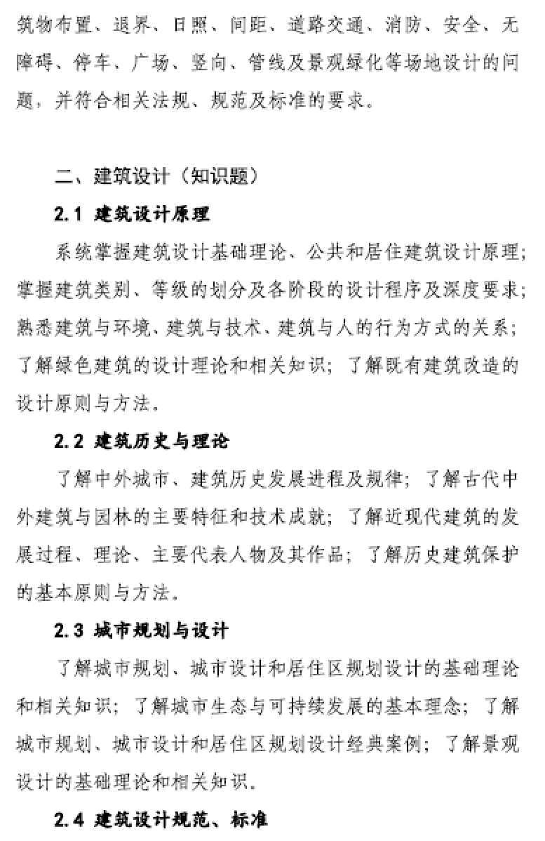 大事件！9門(mén)變6門(mén)！一級(jí)注冊(cè)建筑師考試大綱（21版）發(fā)布，2023年執(zhí)行！